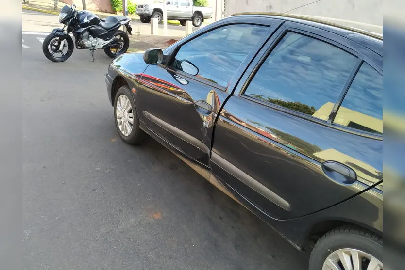 Motociclista fica ferido em acidente de trânsito; vídeo