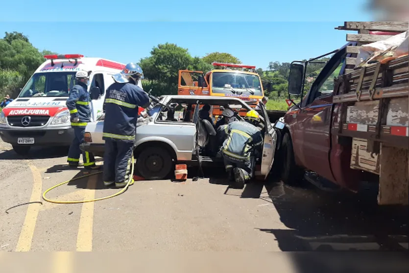 Mulher fica gravemente ferida em acidente na BR-369