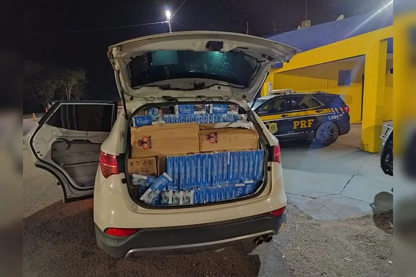 PRF apreende mais de R$ 117 mil reais em cigarros contrabandeados na região de Campo Mourão