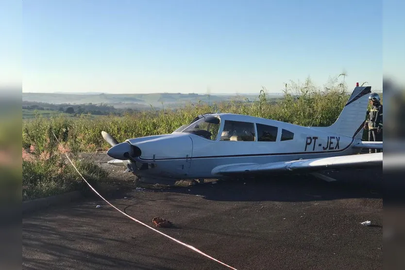Por falta de potência, avião faz pouso forçado nesta quinta-feira