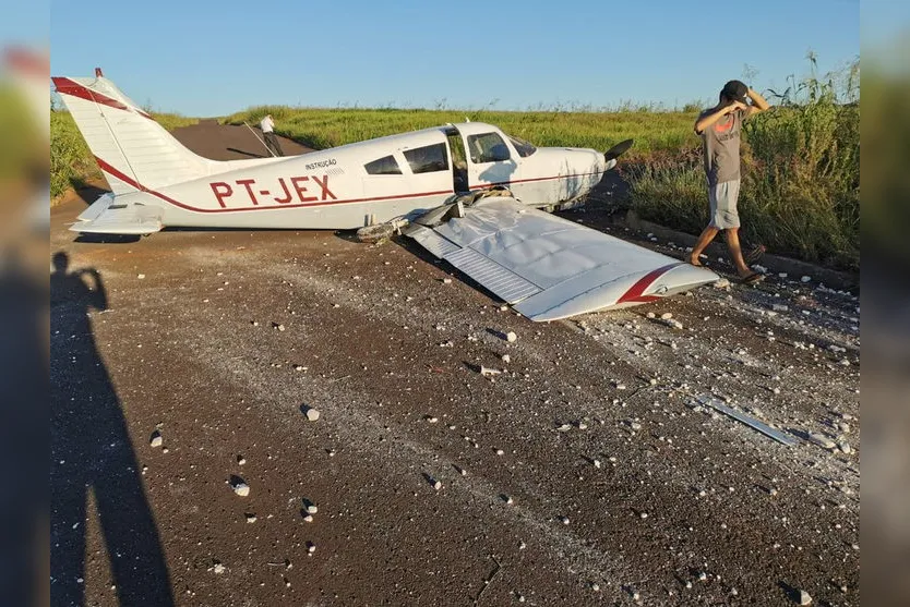 Por falta de potência, avião faz pouso forçado nesta quinta-feira