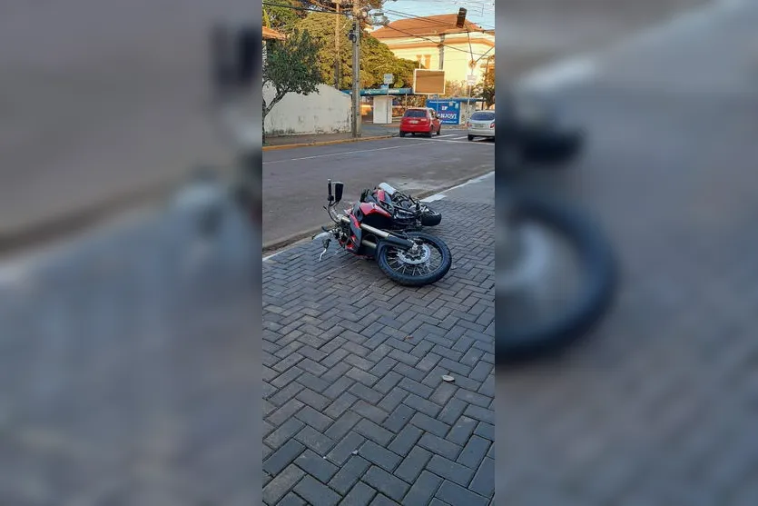Acidente fere motociclista logo cedo em Arapongas