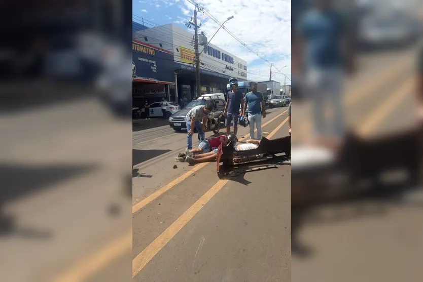 Acidente na Avenida Minas Gerais envolve carro e moto