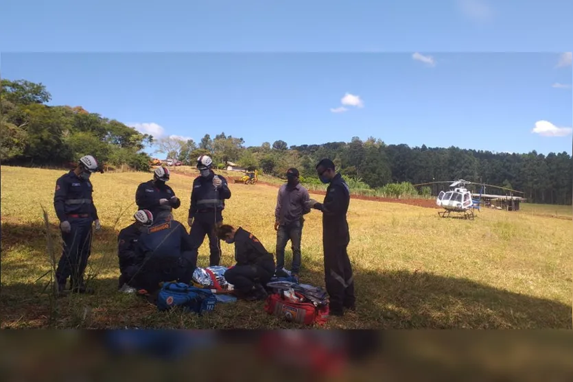 Apucaranense fica gravemente ferido após ser soterrado