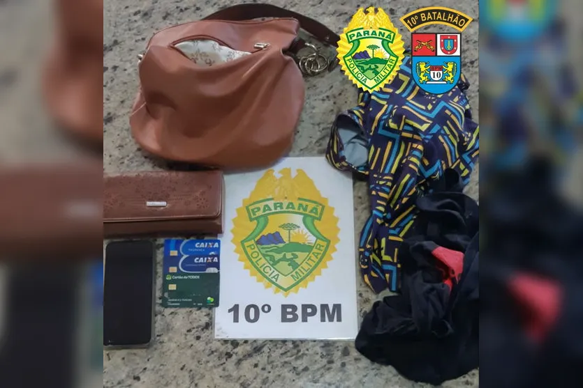 Assaltante é preso após perseguição com a PM