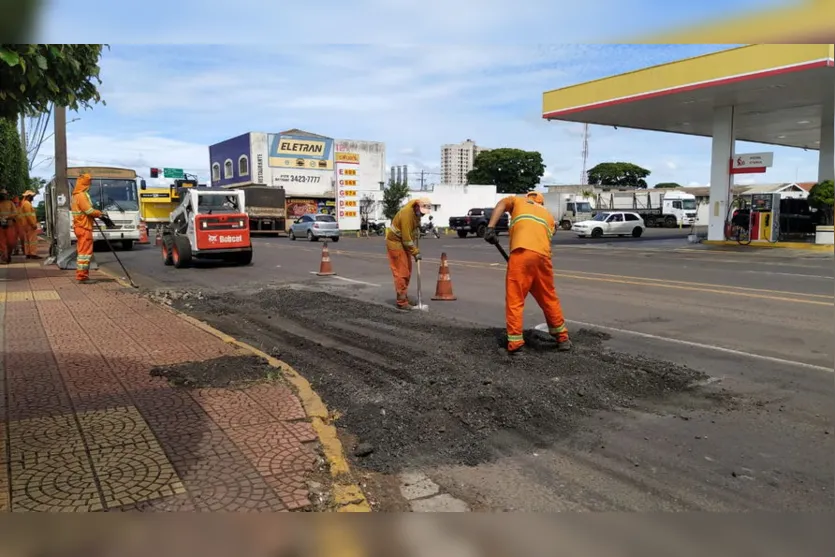 Avenida Minas Gerais recebe melhorias no asfalto