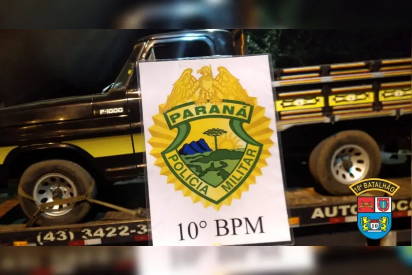 Caminhonete furtada é recuperada pela Polícia Militar