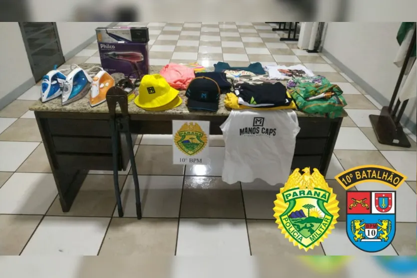 Casal é preso com objetos furtados em diferentes locais