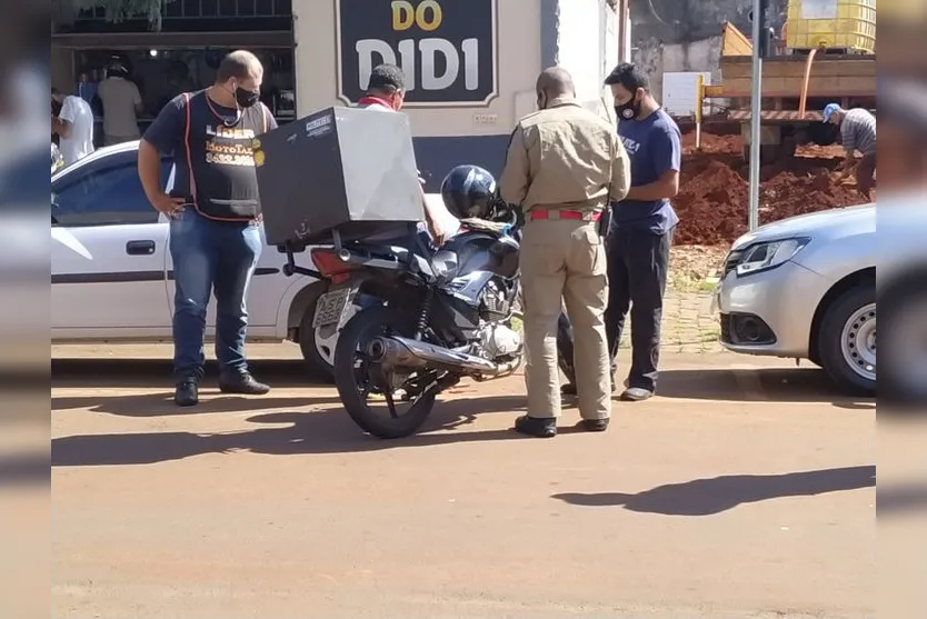 Idoso é atropelado por moto em Apucarana nesta manhã