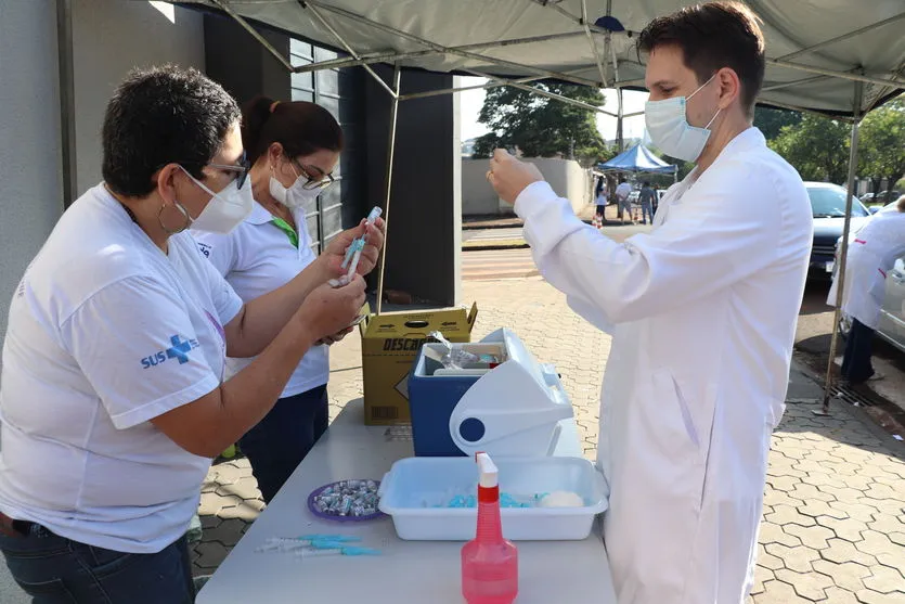 Ivaiporã vacinou 400 idosos acima de 65 anos, neste domingo