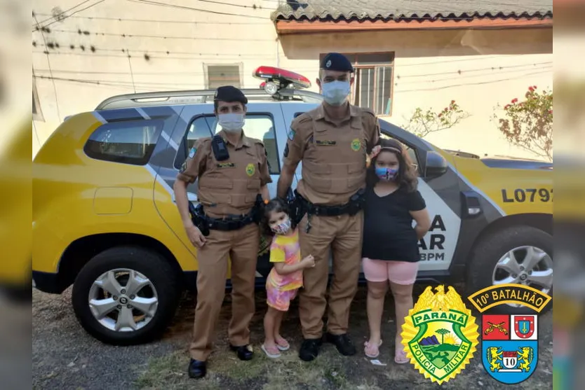 Meninas fãs da PM recebem visitas dos policiais