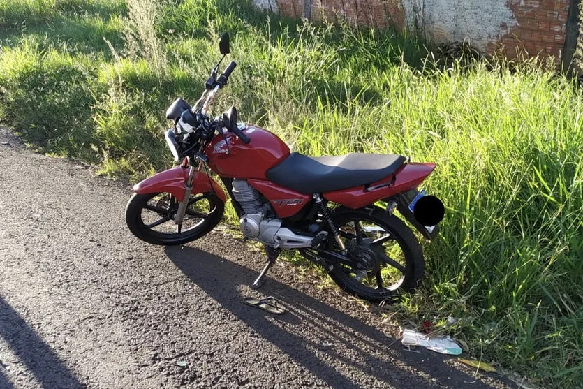 Motociclista fica ferido em acidente de trânsito; vídeo