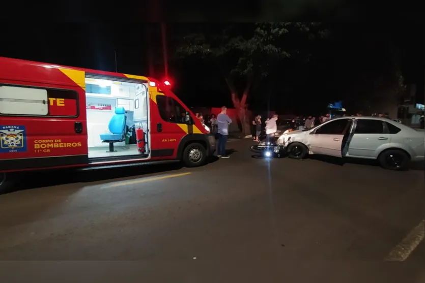 Motociclista que realizava entrega sofre acidente; veja