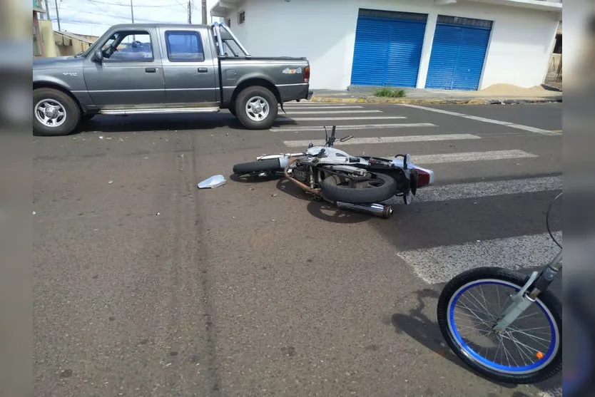 Mulher fica ferida em acidente na Avenida Aviação