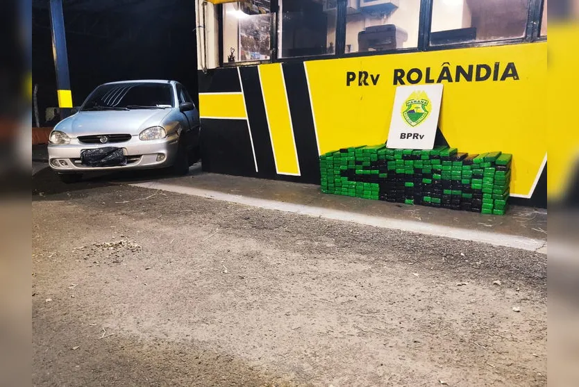 PRE apreende 160 kg de maconha em Rolândia