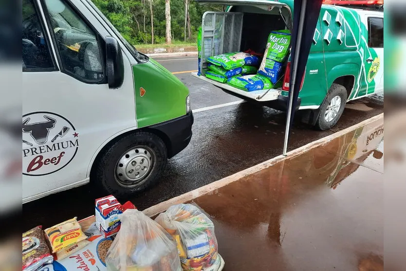 Polícia Ambiental arrecada mais de uma tonelada de alimentos