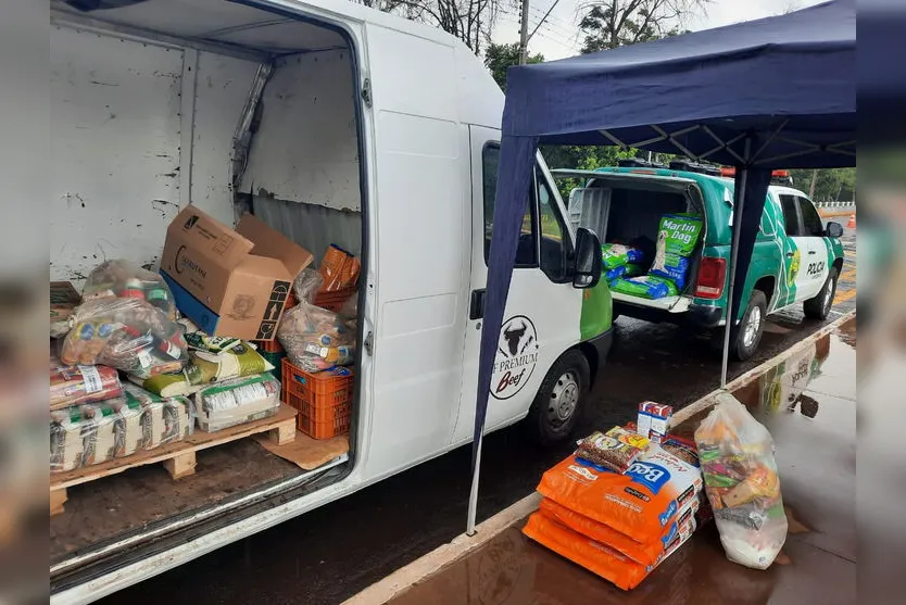 Polícia Ambiental arrecada mais de uma tonelada de alimentos