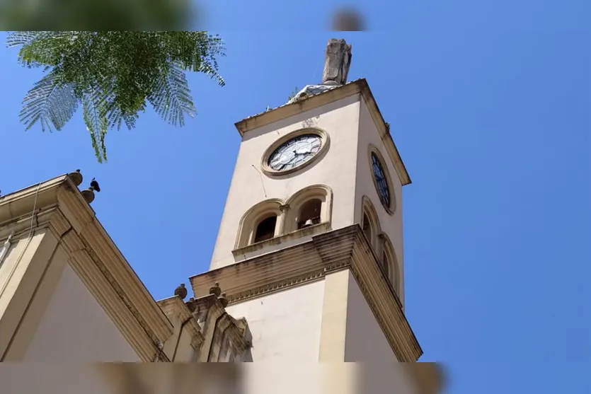 Relógio da Catedral está parado desde o dia 5; assista