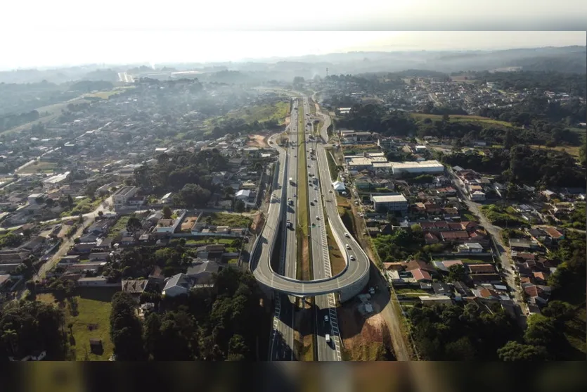 Viaduto em formato de ferradura é entregue em Campo Largo