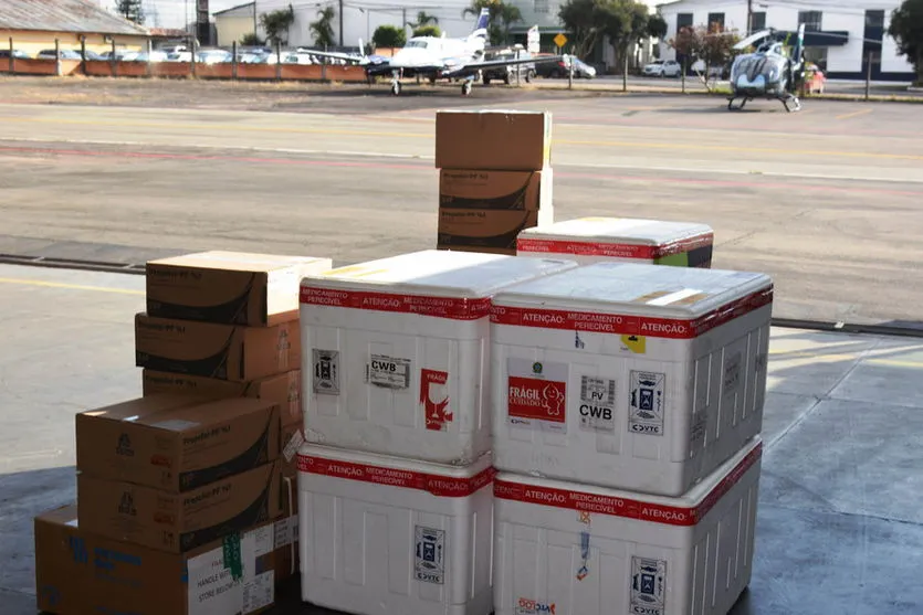 16ª RS recebe mais 9.877 doses de vacina contra Covid-19