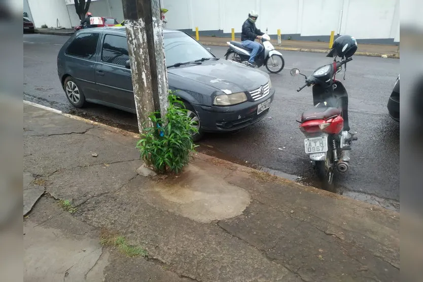 Acidente em Apucarana deixa motociclista ferido