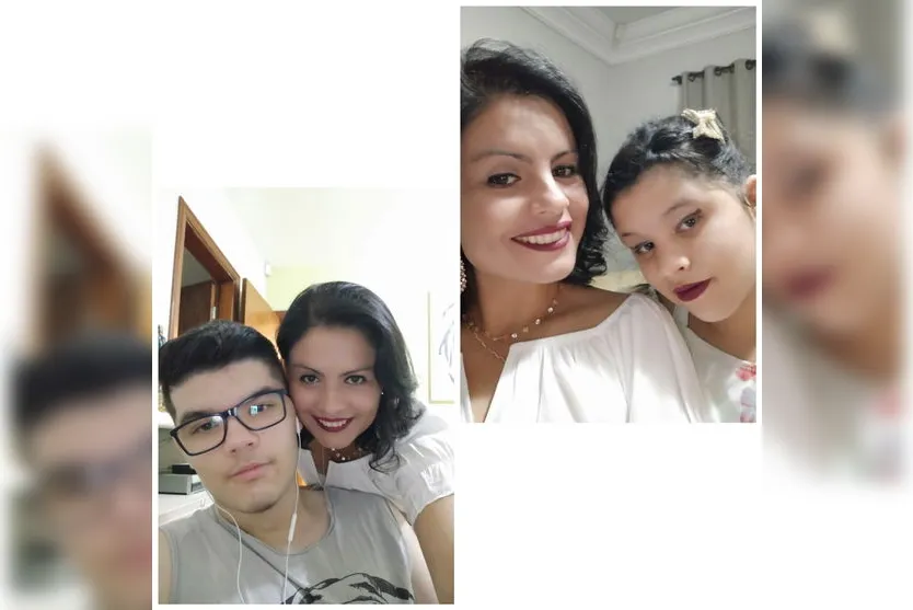  Ana Paula Boaventura e os filhos Francisco e 
 Alícia  