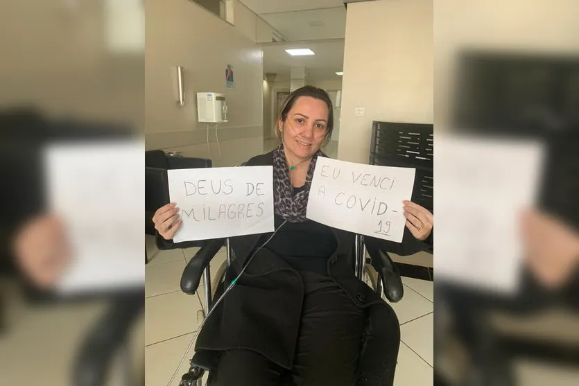 Apucaranense celebra alta após 19 dias internada com covid