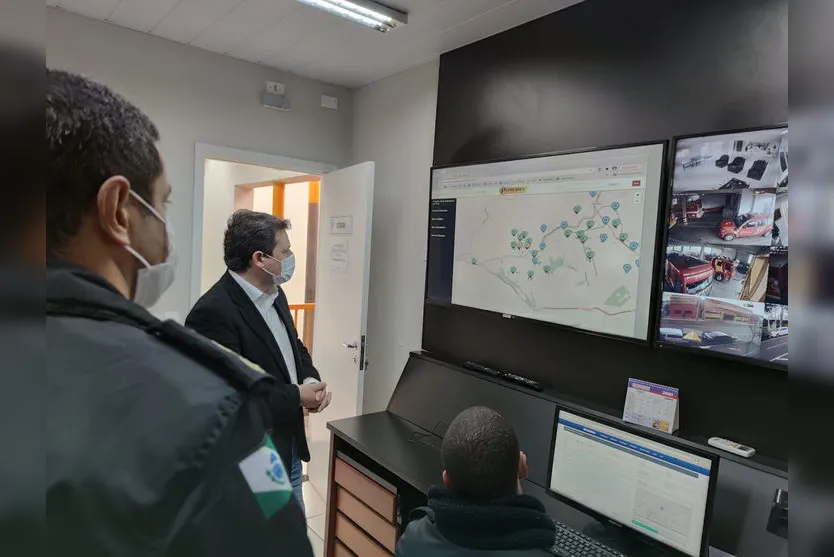 Câmeras ajudam bombeiros no atendimento a ocorrências