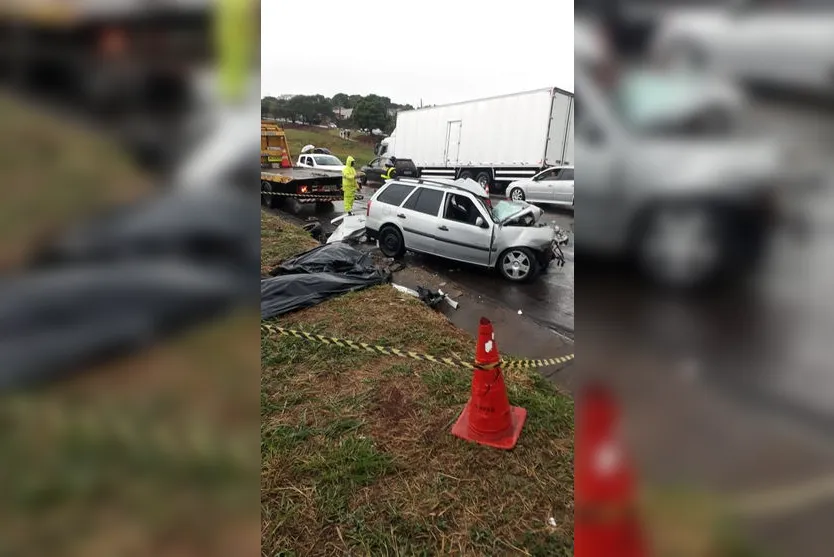 Casal morre após acidente entre carro e caminhão em Jandaia