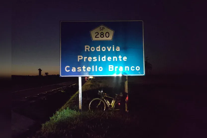 Ciclista de S. Pedro do Ivaí pedala até Aparecida do Norte