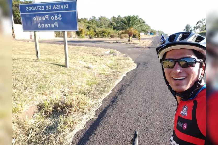 Ciclista de S. Pedro do Ivaí pedala até Aparecida do Norte