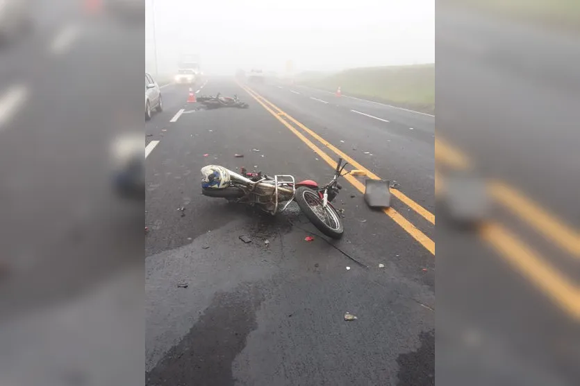 Colisão entre duas motos deixa feridos em Arapongas