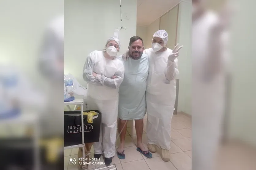 Covid-19: Apucaranense recebe alta após 27 dias internado