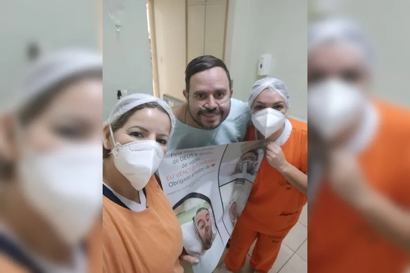 Covid-19: Apucaranense recebe alta após 27 dias internado