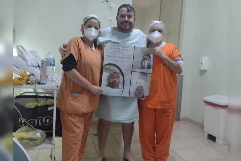Covid-19: Apucaranense recebe alta após 27 dias internado