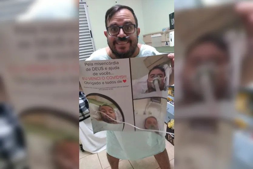 Covid-19: Apucaranense recebe alta após 27 dias internado