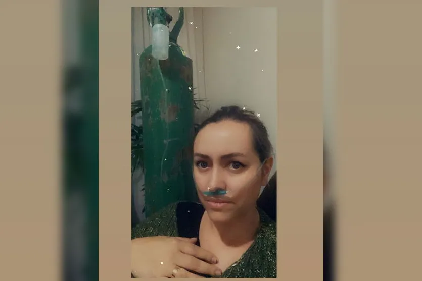  Daniele Horcesi durante a recuperação da Covid-19  