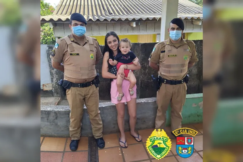 Emoção: PM encontra bebê que se engasgou com leite