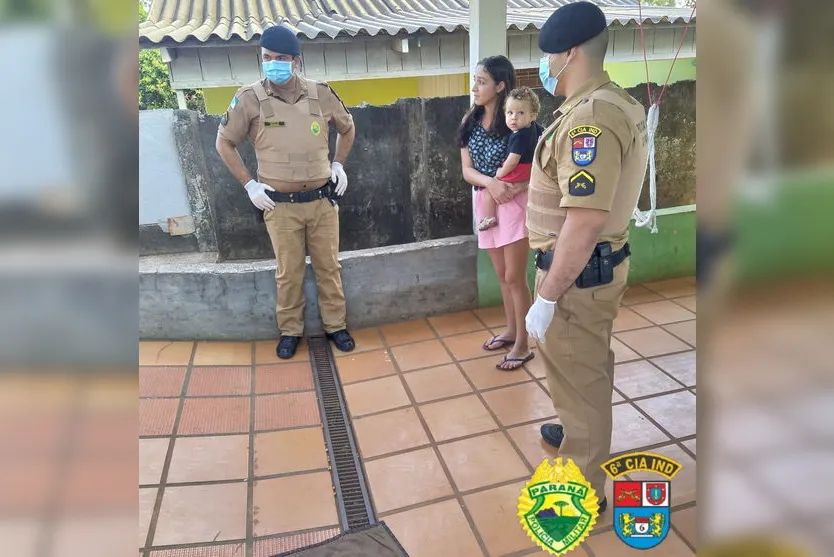 Emoção: PM encontra bebê que se engasgou com leite