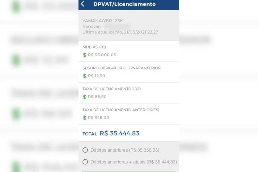 GM Arapongas apreende moto com mais de R$ 35 mil em débitos