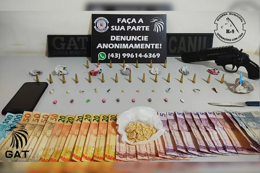 GM de Arapongas apreende irmãos por tráfico de drogas