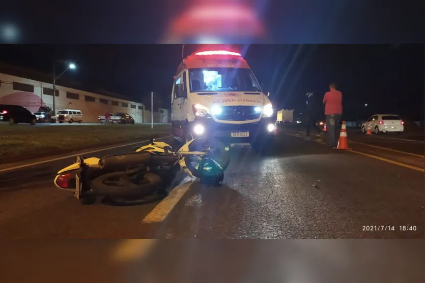 Grave acidente deixa motociclista ferido na BR 369