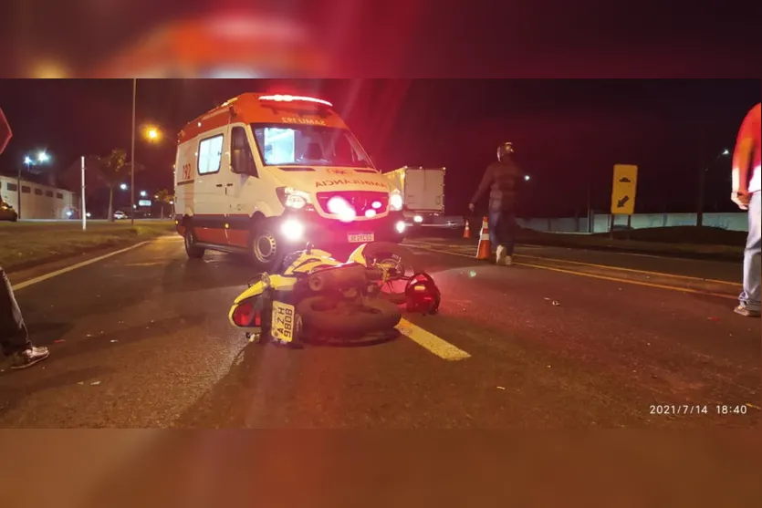Grave acidente deixa motociclista ferido na BR 369