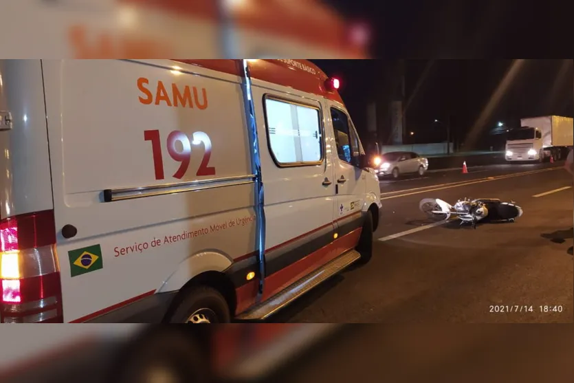 Grave acidente deixa motociclista ferido na BR 369