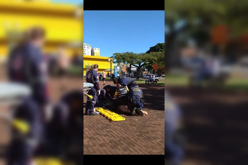 Homem de 44 anos surta no centro de Apucarana