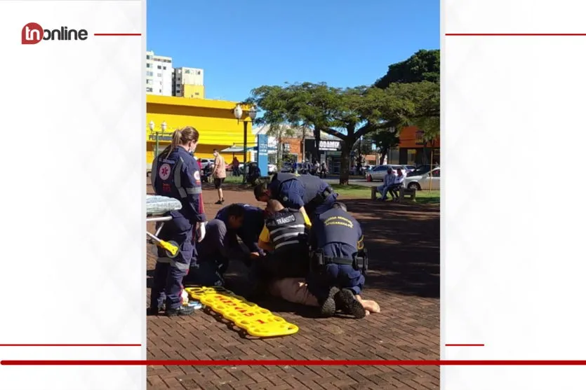 Homem de 44 anos surta no centro de Apucarana