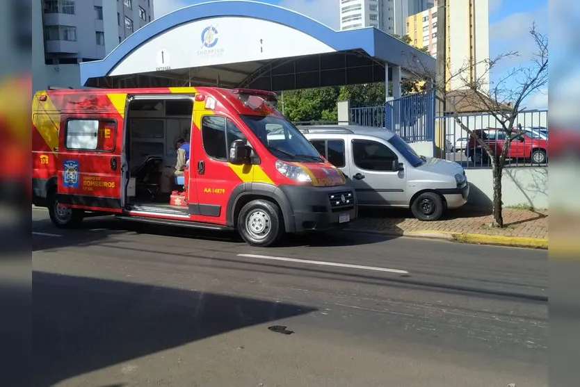 Idosa fica ferida em acidente registrado na área central