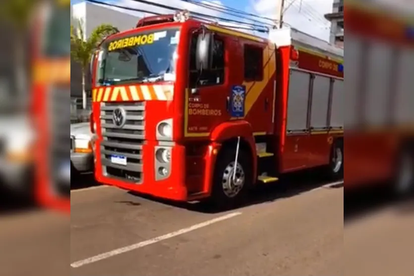 Incêndio em edifício de Arapongas é registrado nesta tarde