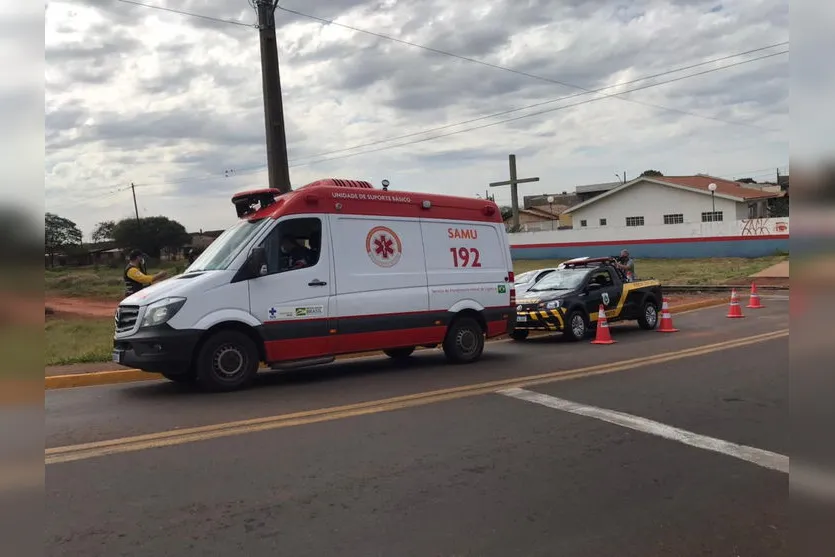 Jovem motociclista sofre mais uma queda em Apucarana