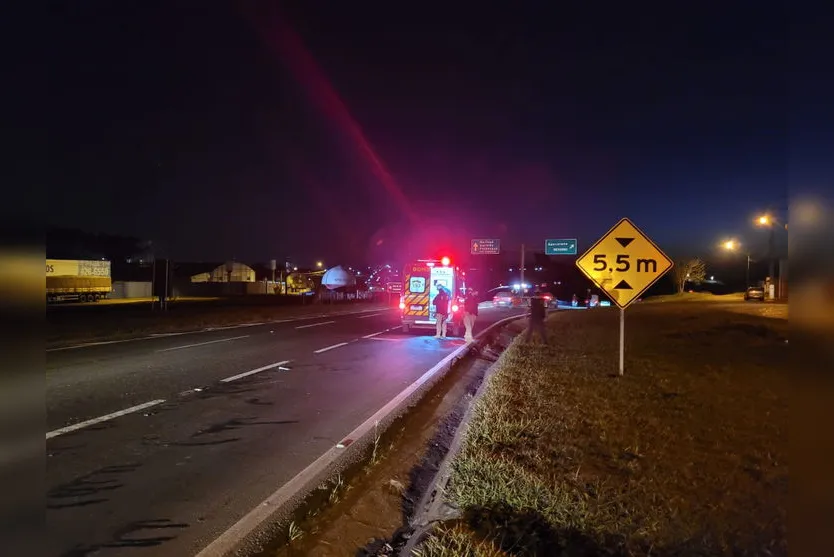 Motociclista fica ferido após acidente na BR-369